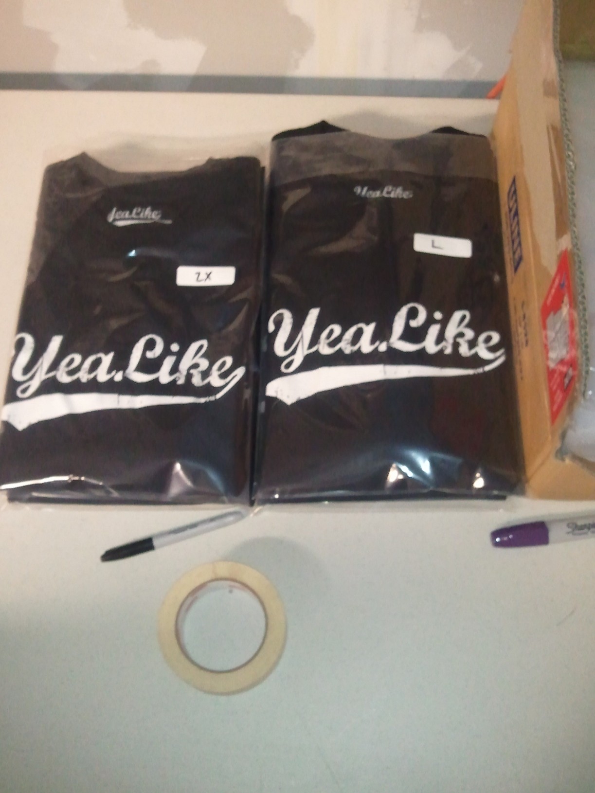Yealike t-shirts just screen printed