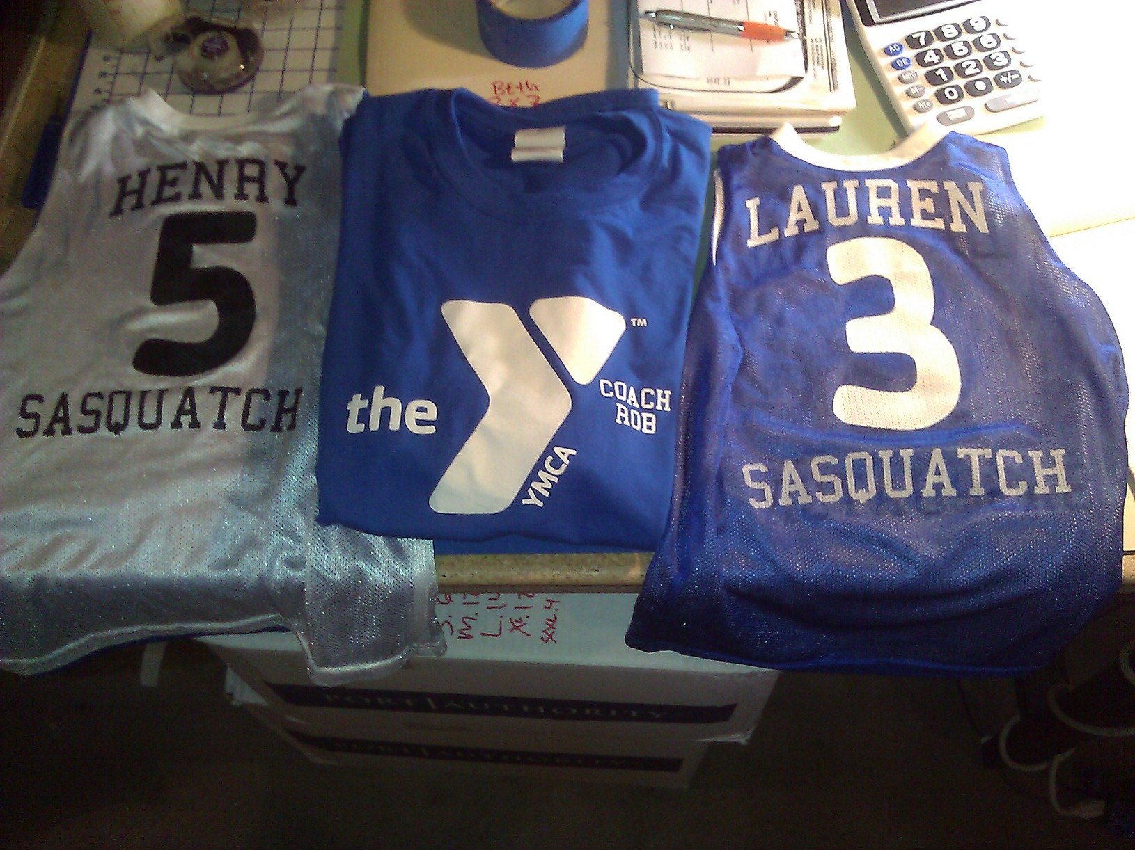 YMCA_Team Sasquatch Jerseys YMCA Youth Basketball Jerseys
