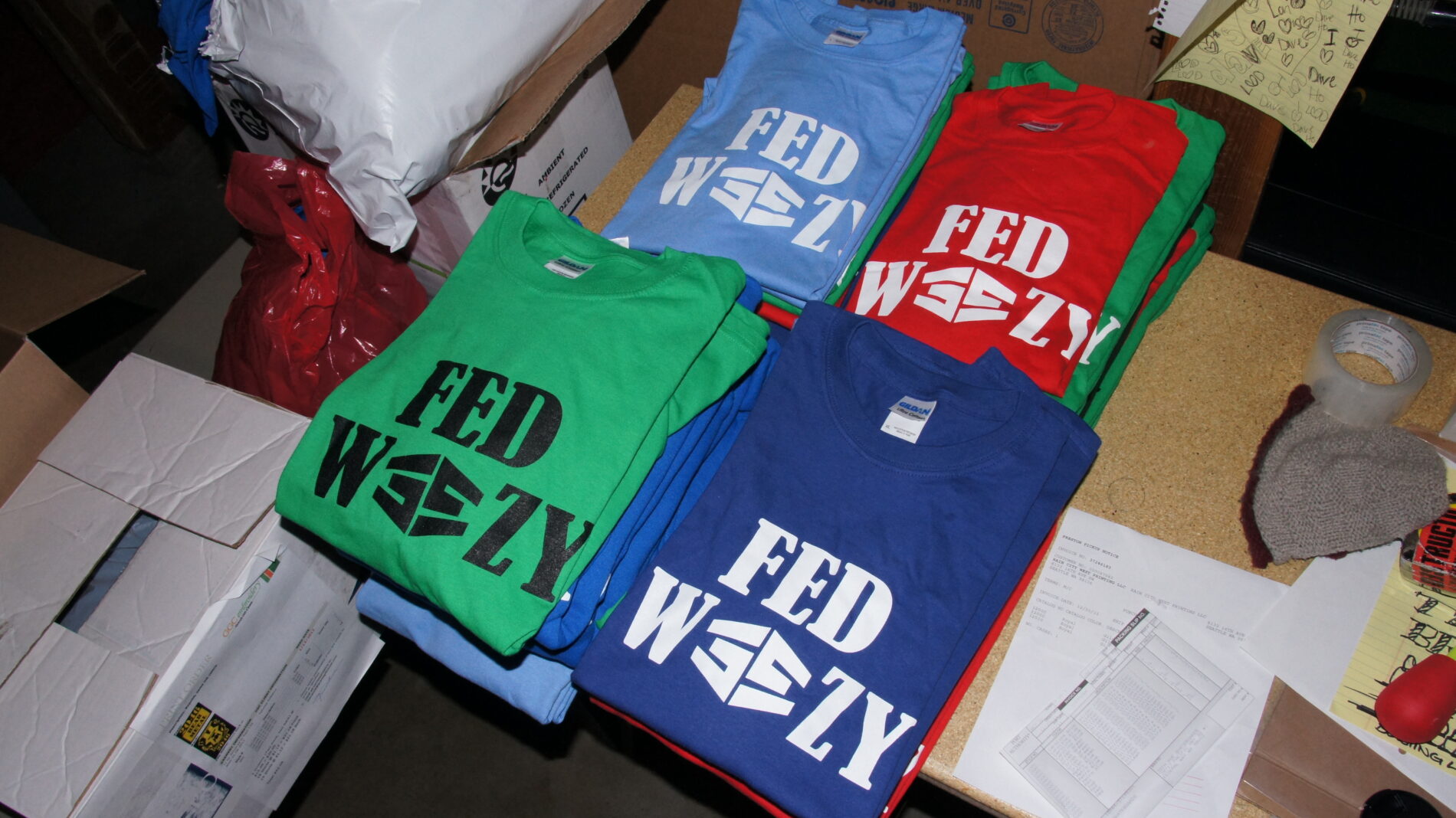Fed Weezy t-shirts Fed Weezy screen printed by Rain City West