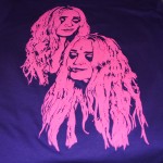 Screen printing in pink