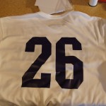 Back of white Highline Jersey