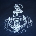 Back of screen printed t-shirt for Spinnakers Drill Team