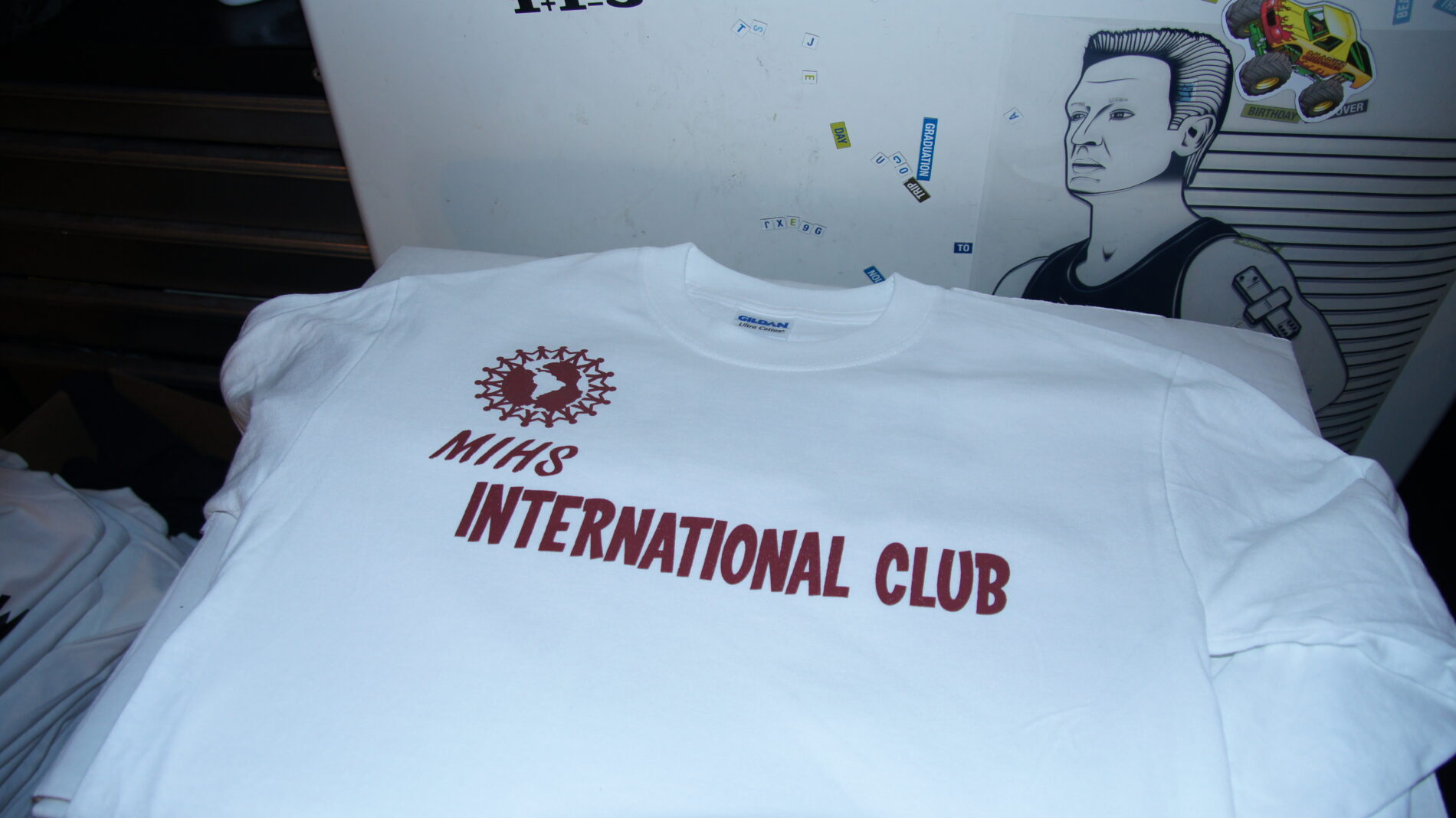 Front of International Club tee
