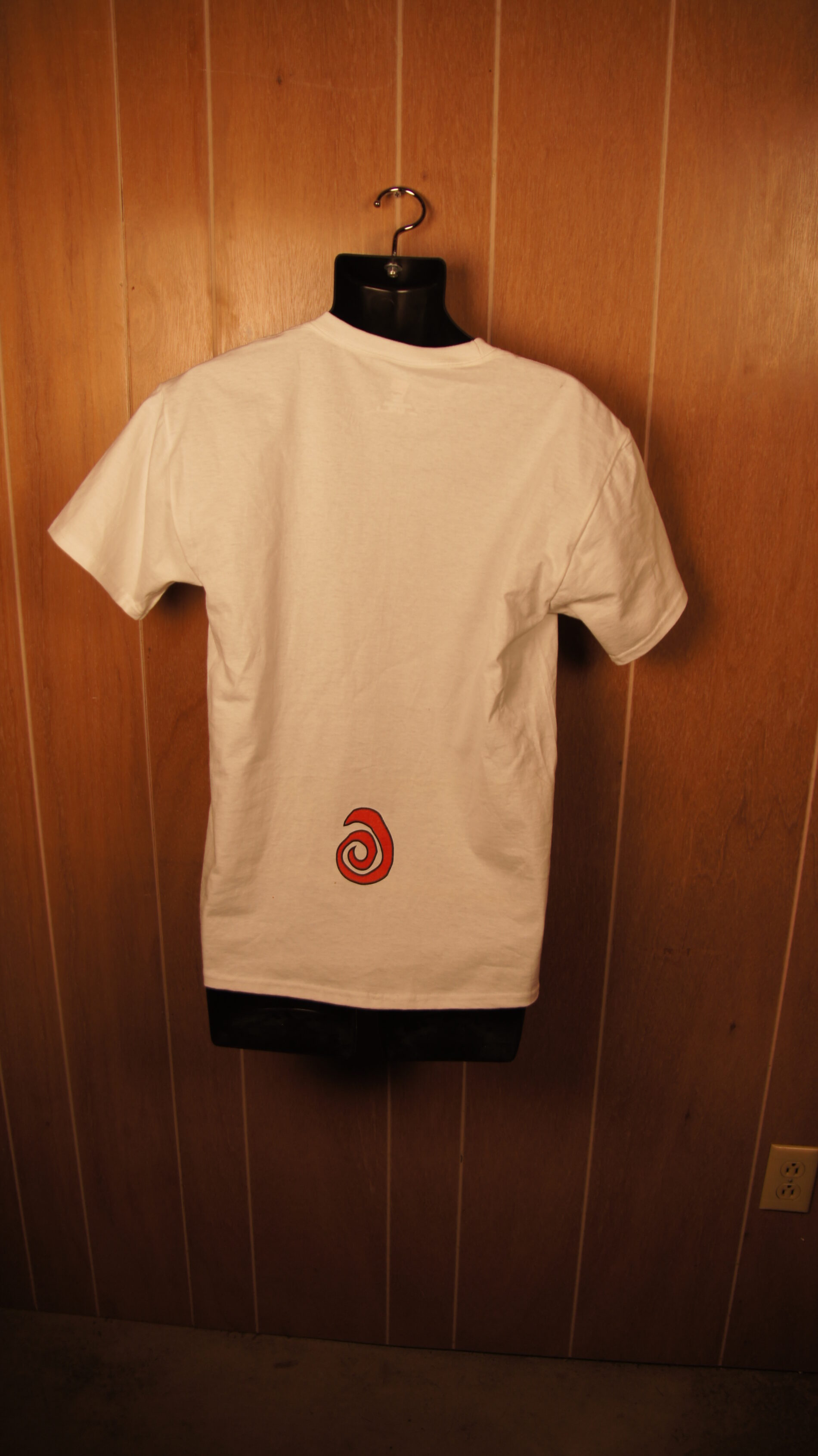 back of the tramp on a t-shirt