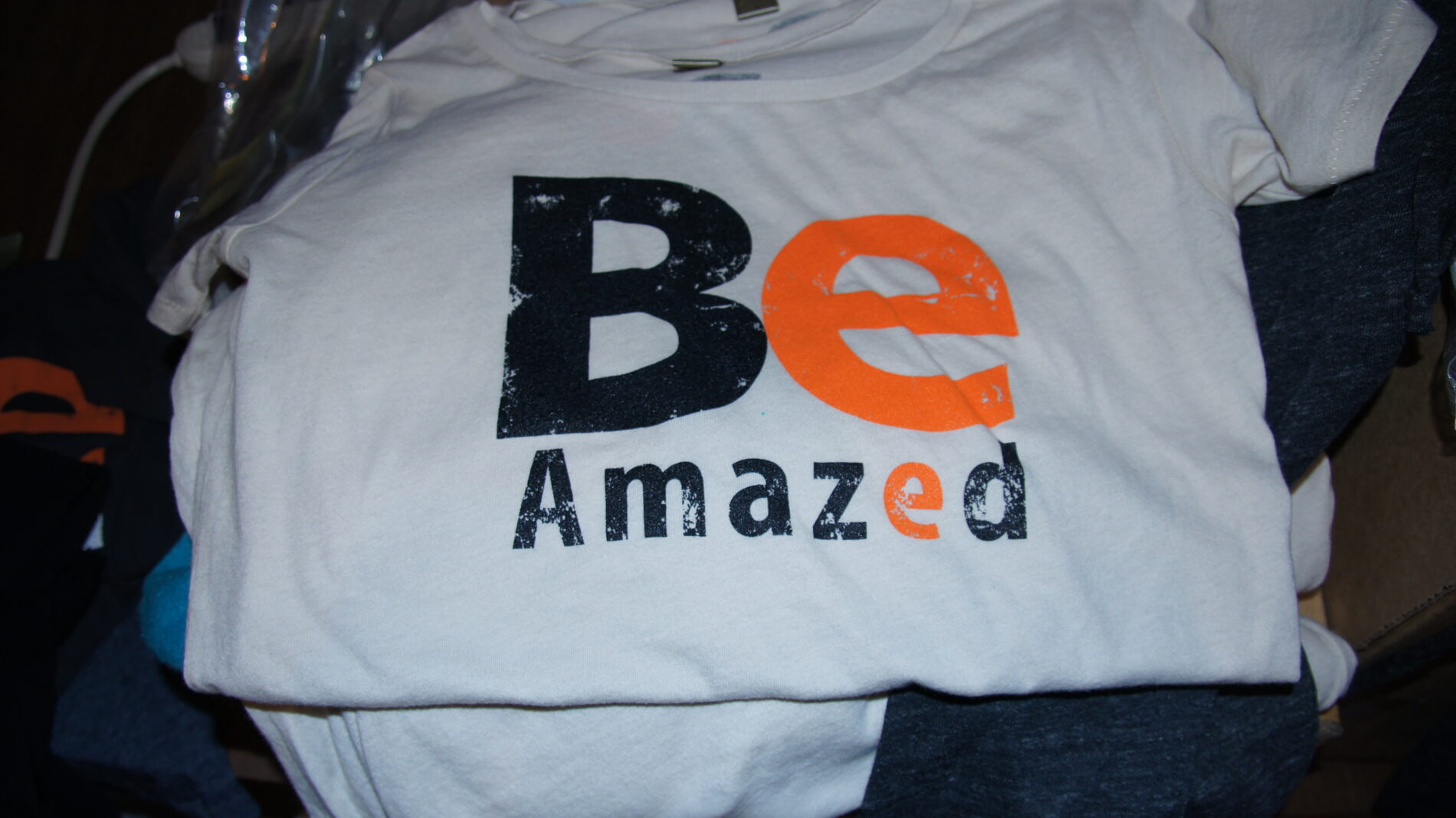 Be Amazed screen printed t-shirt