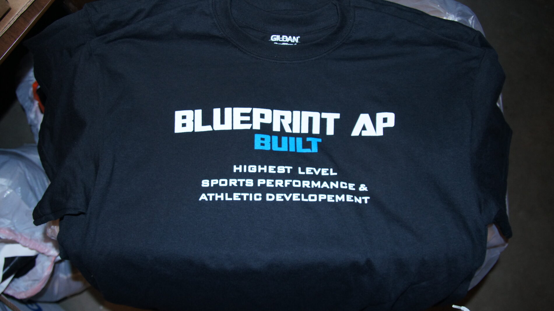 Front of Blueprint t-shirt