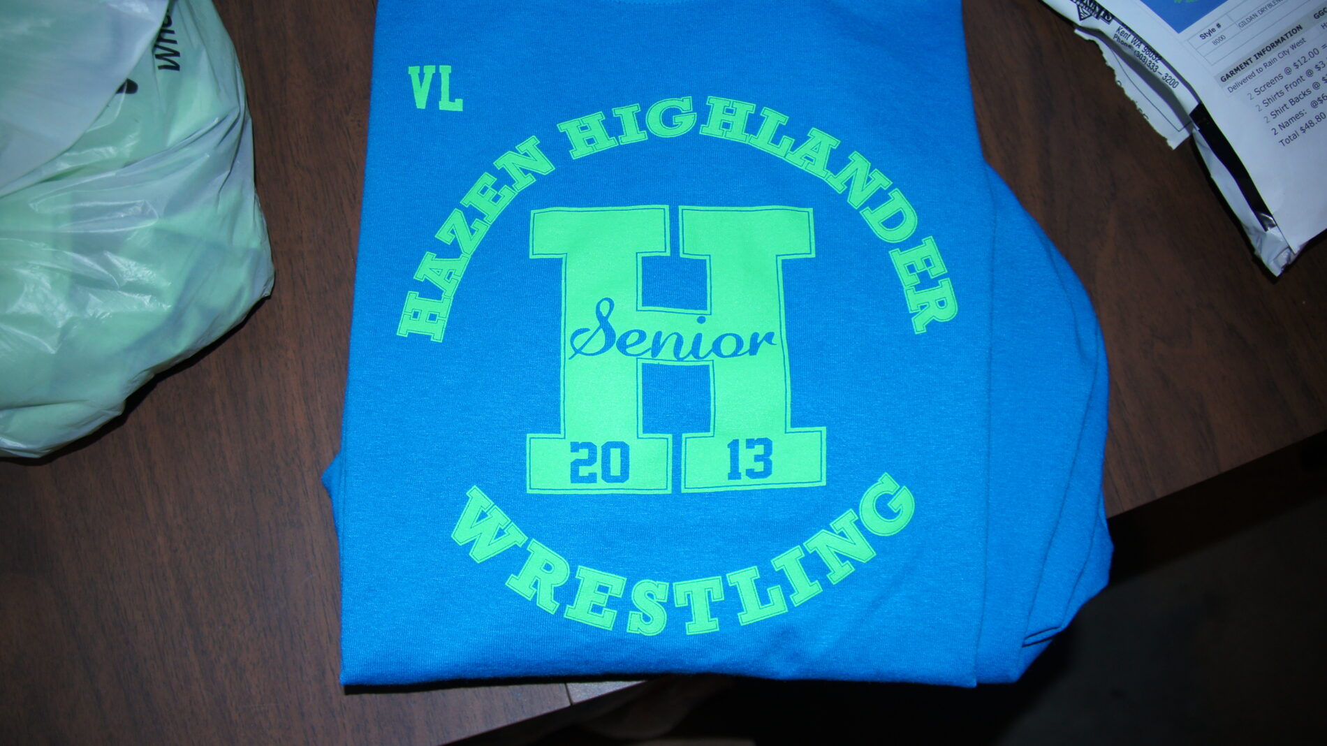 Front of  Hazen shirts