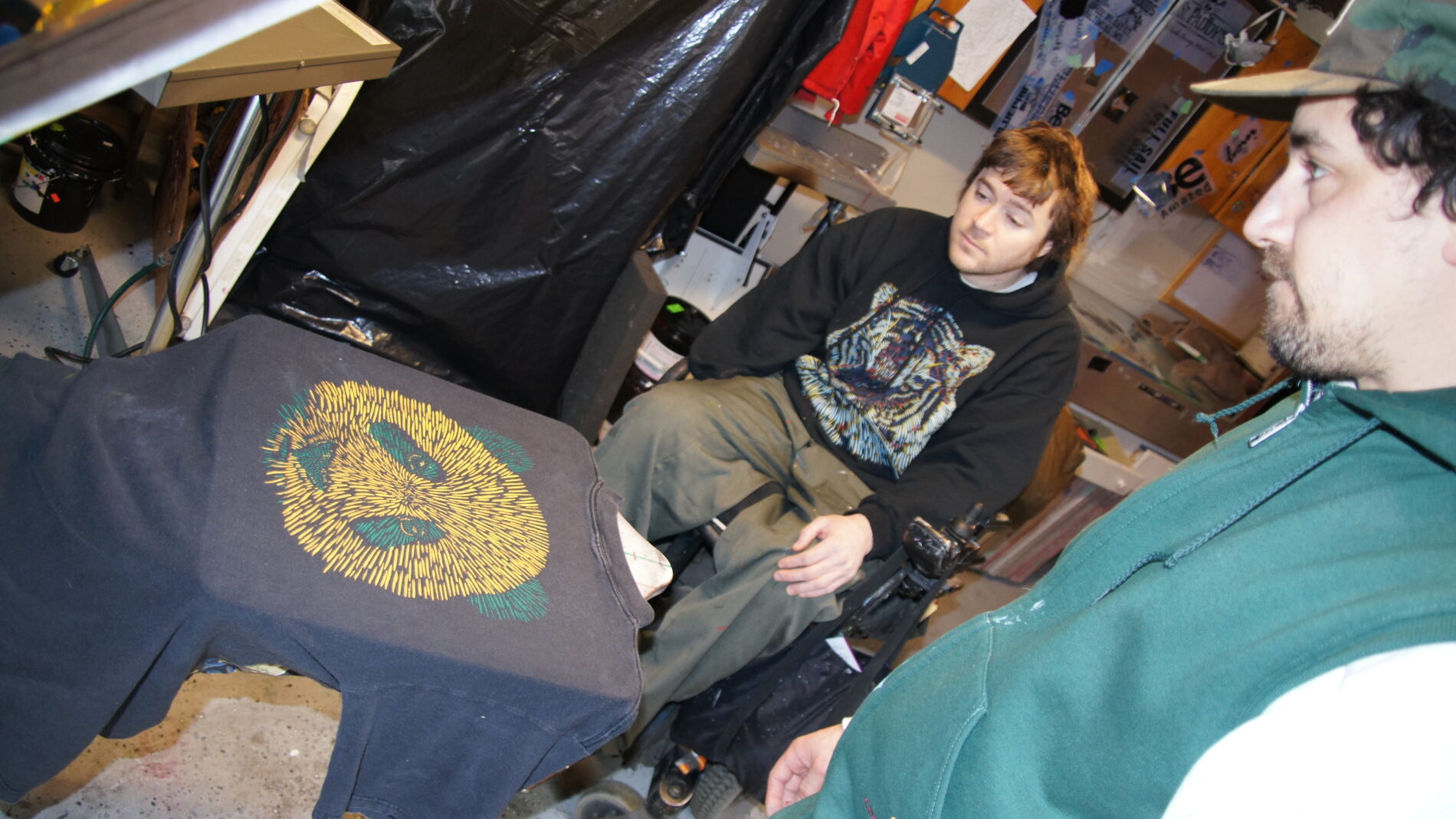 Baso and Rick checking out the print