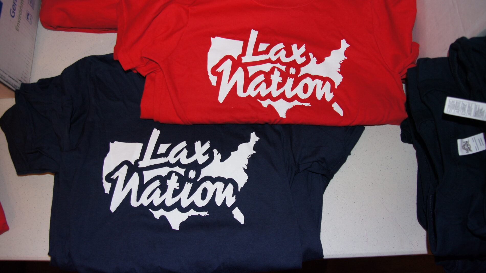 LAX Screen printed t-shirts