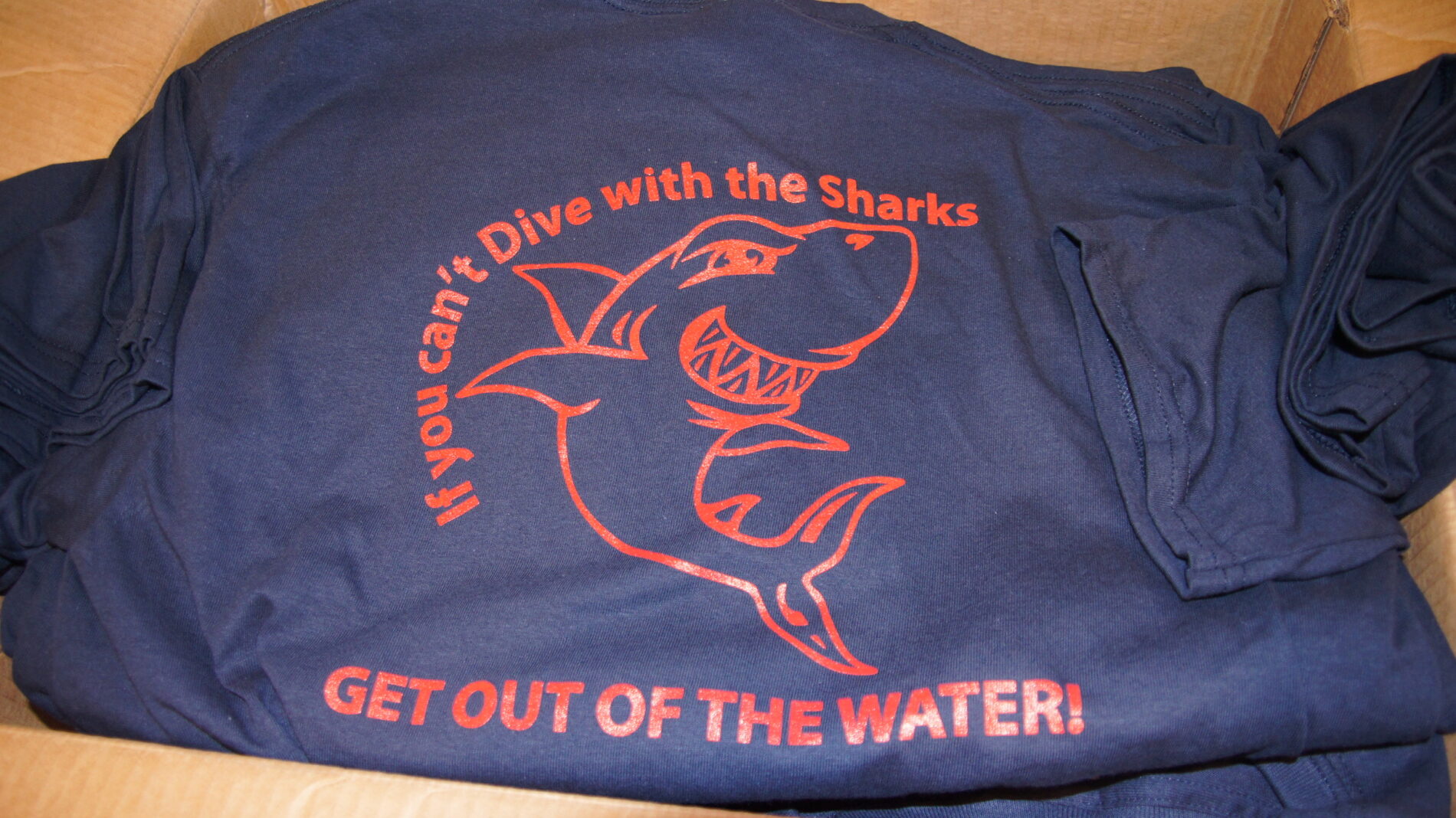 Back of Normandy Park Dive Team t-shirt