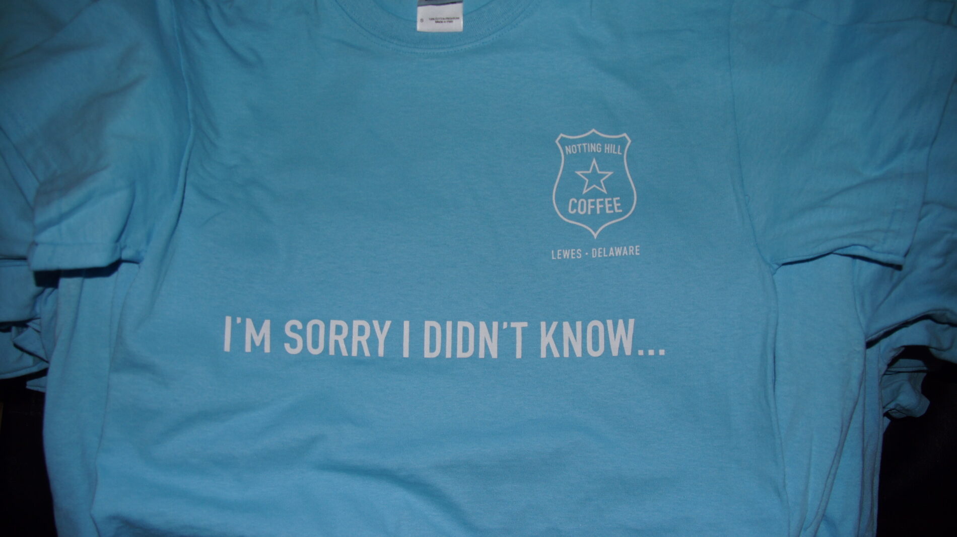 Screen printed coffee shop t-shirt