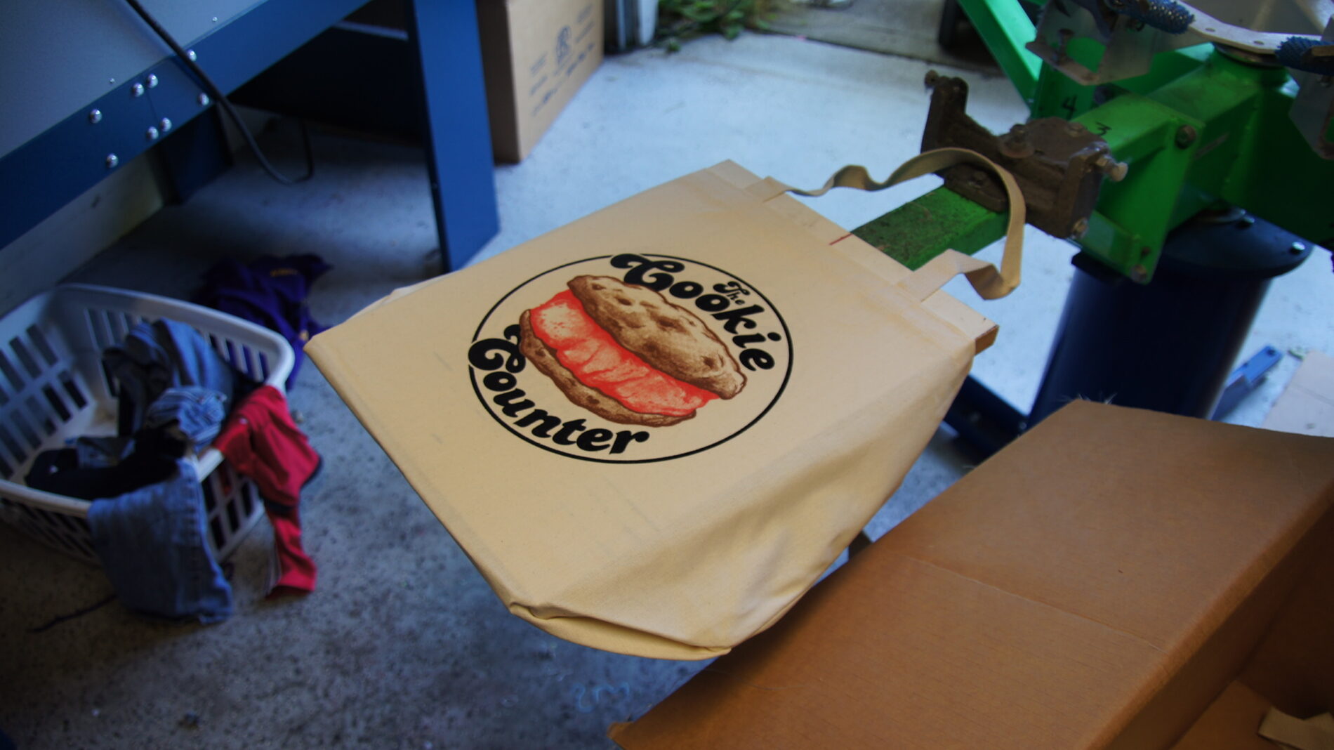 Cookie Counter tote bags