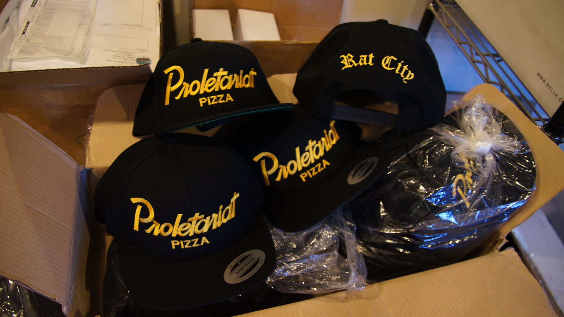 Proletariat Pizza Hats