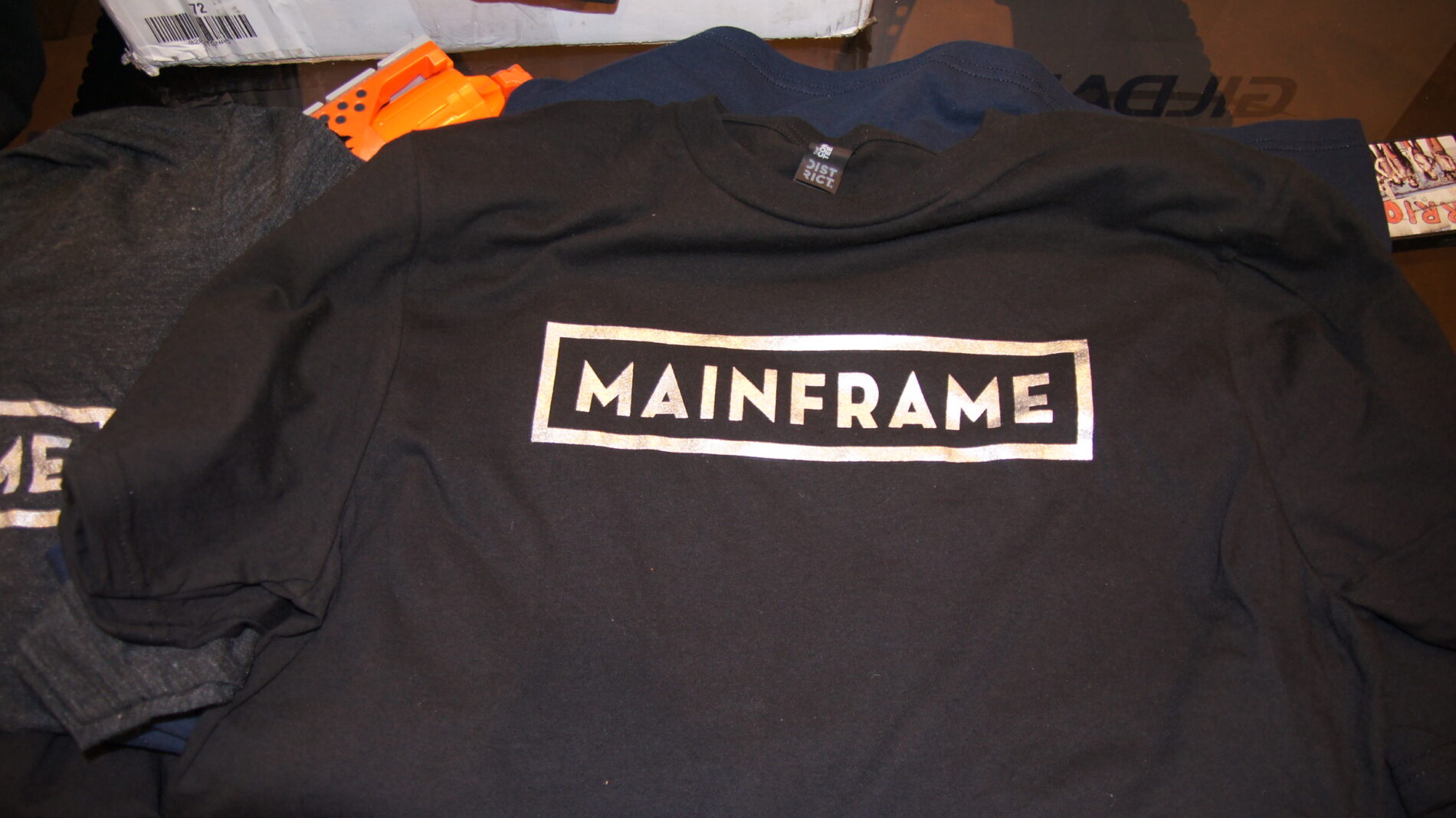 1-color screen print for Mainframe Print Shop and Art Gallery.