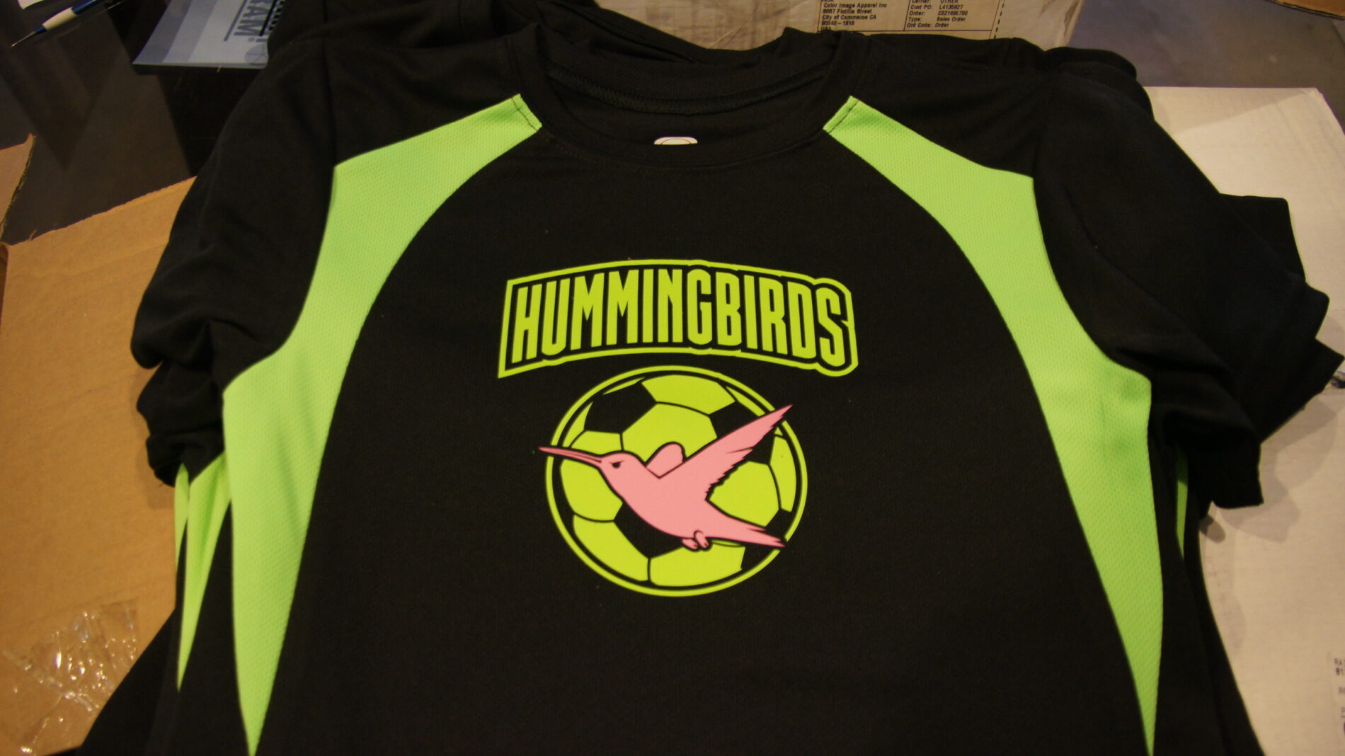 Hummingbirds Soccer Team Jerseys
