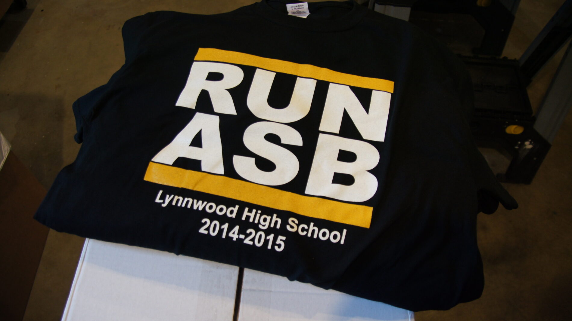 2-color screen print for Lynnwood High School