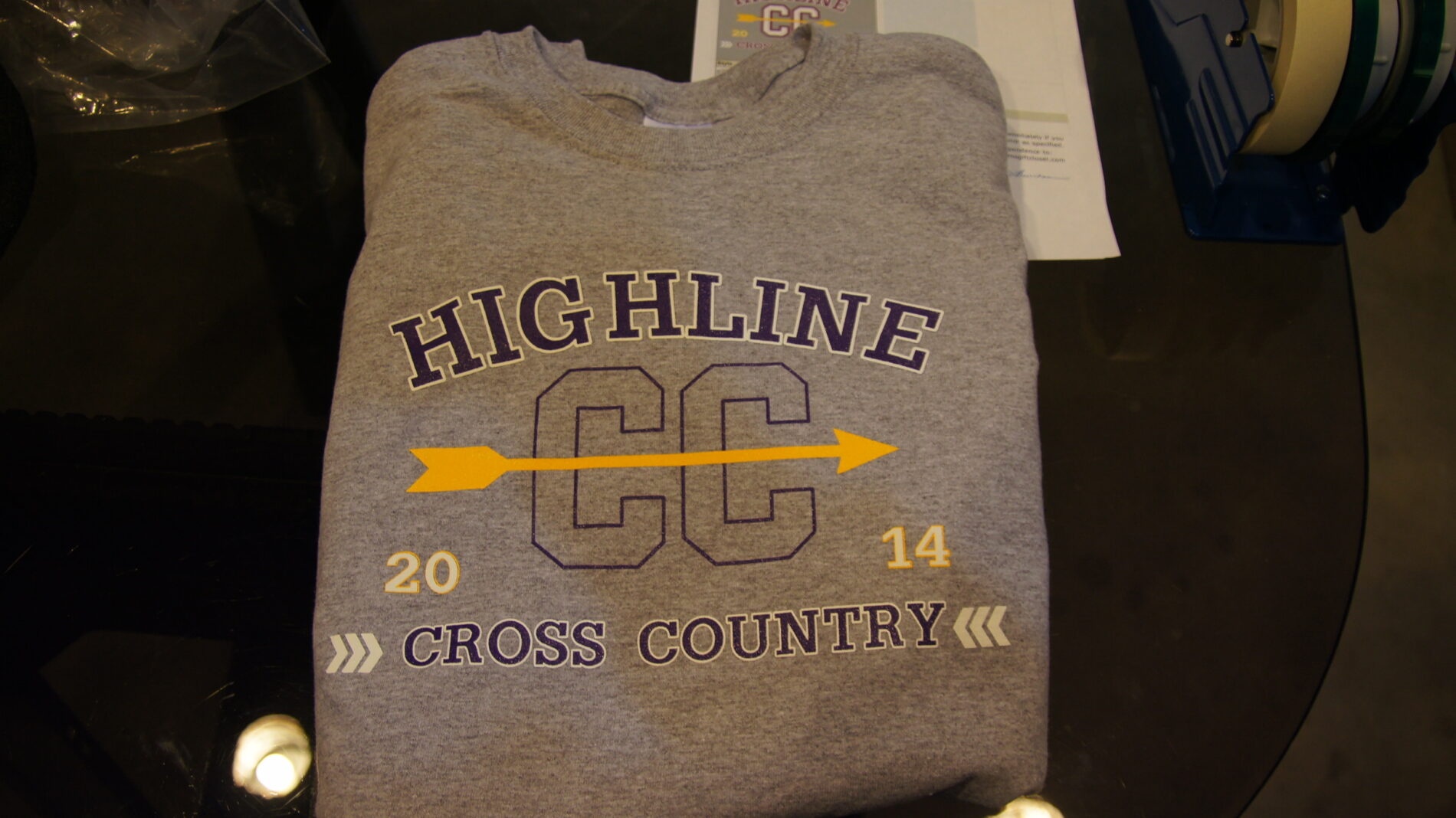 Highline Cross Country screen printed crew sweatshirt