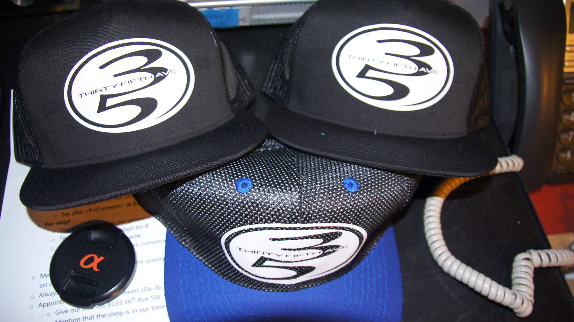 35th Avenue branded snapbacks