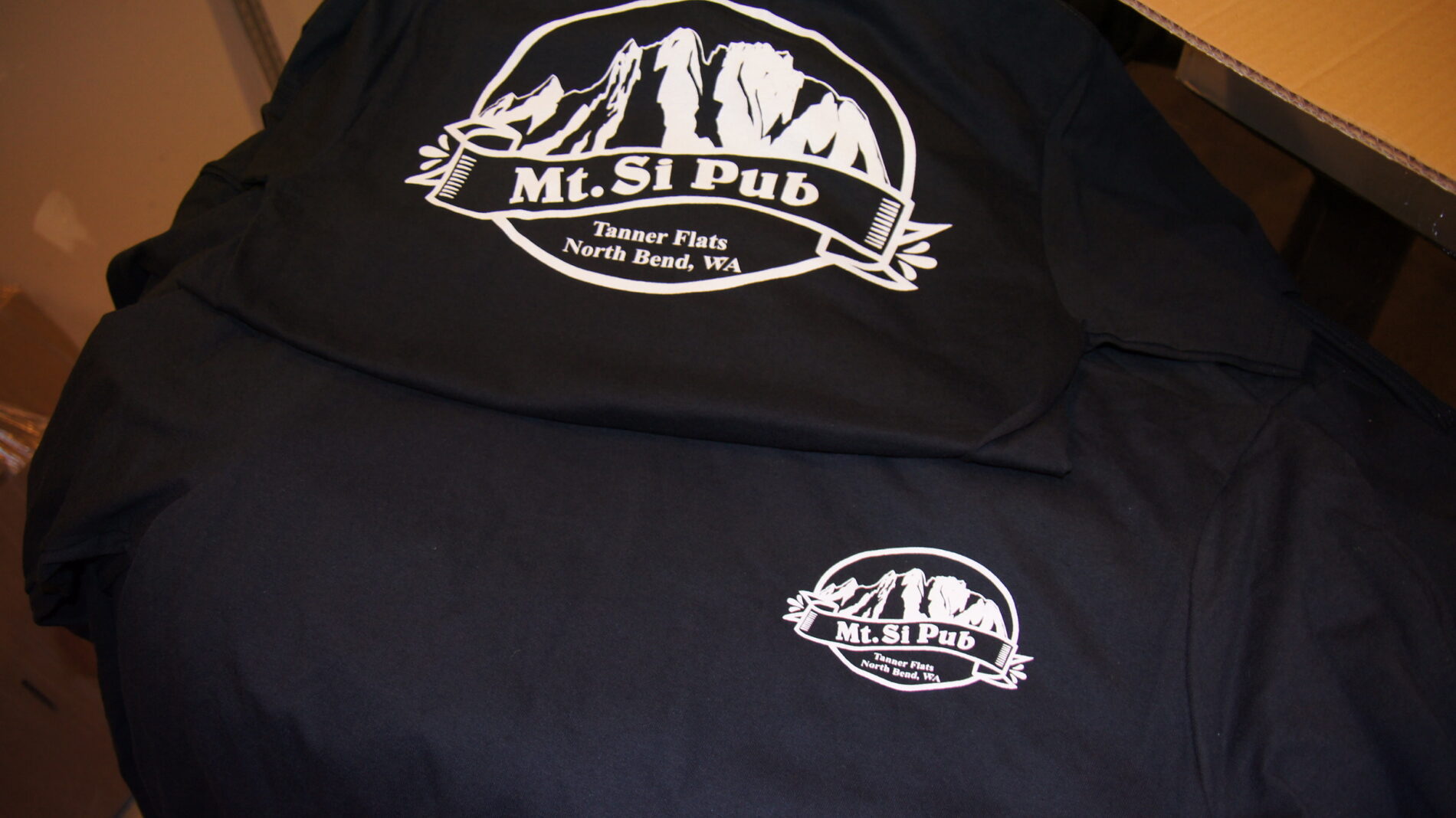 Pub t-shirts for Mt. Si Pub in North Bend, WA
