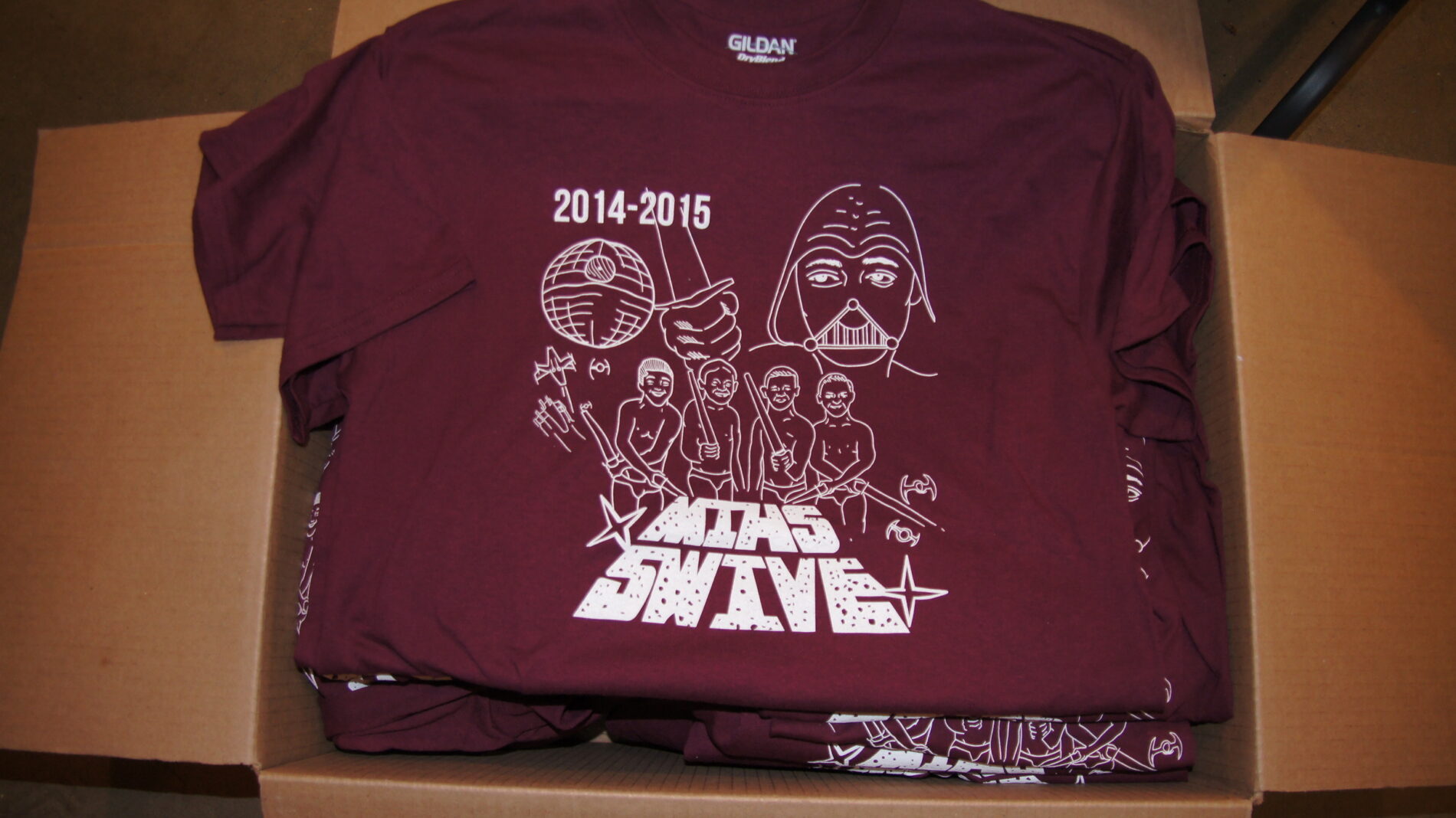 MISH Swim and Dive shirts.