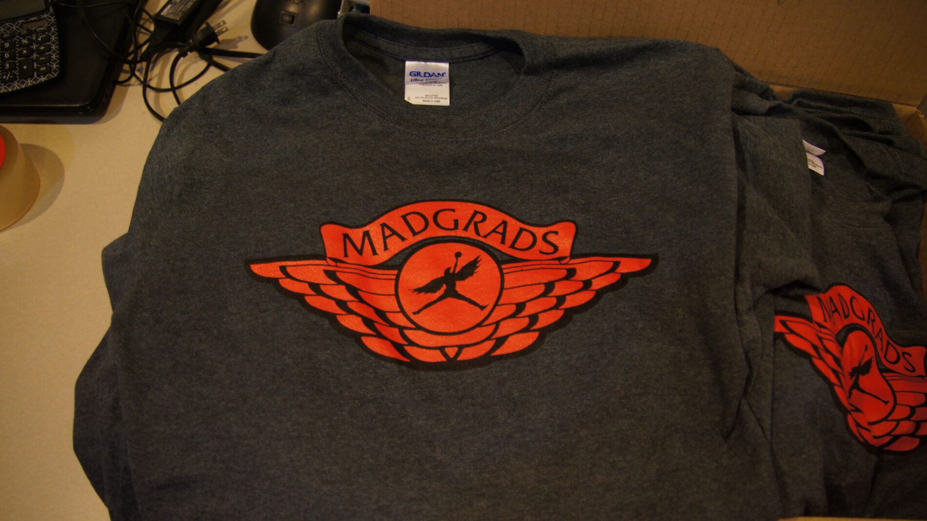 Madgrads screen printed t-shirts.