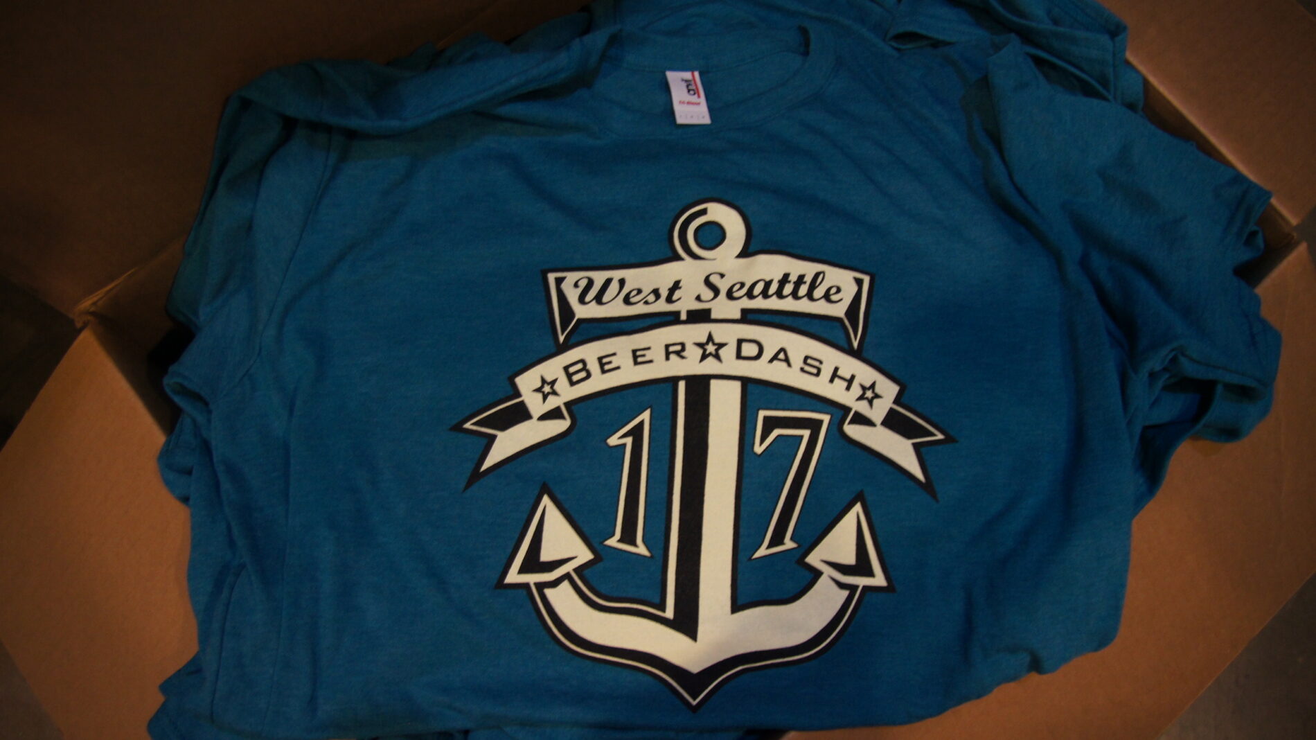 Screen printed t-shirts for local fundraiser.