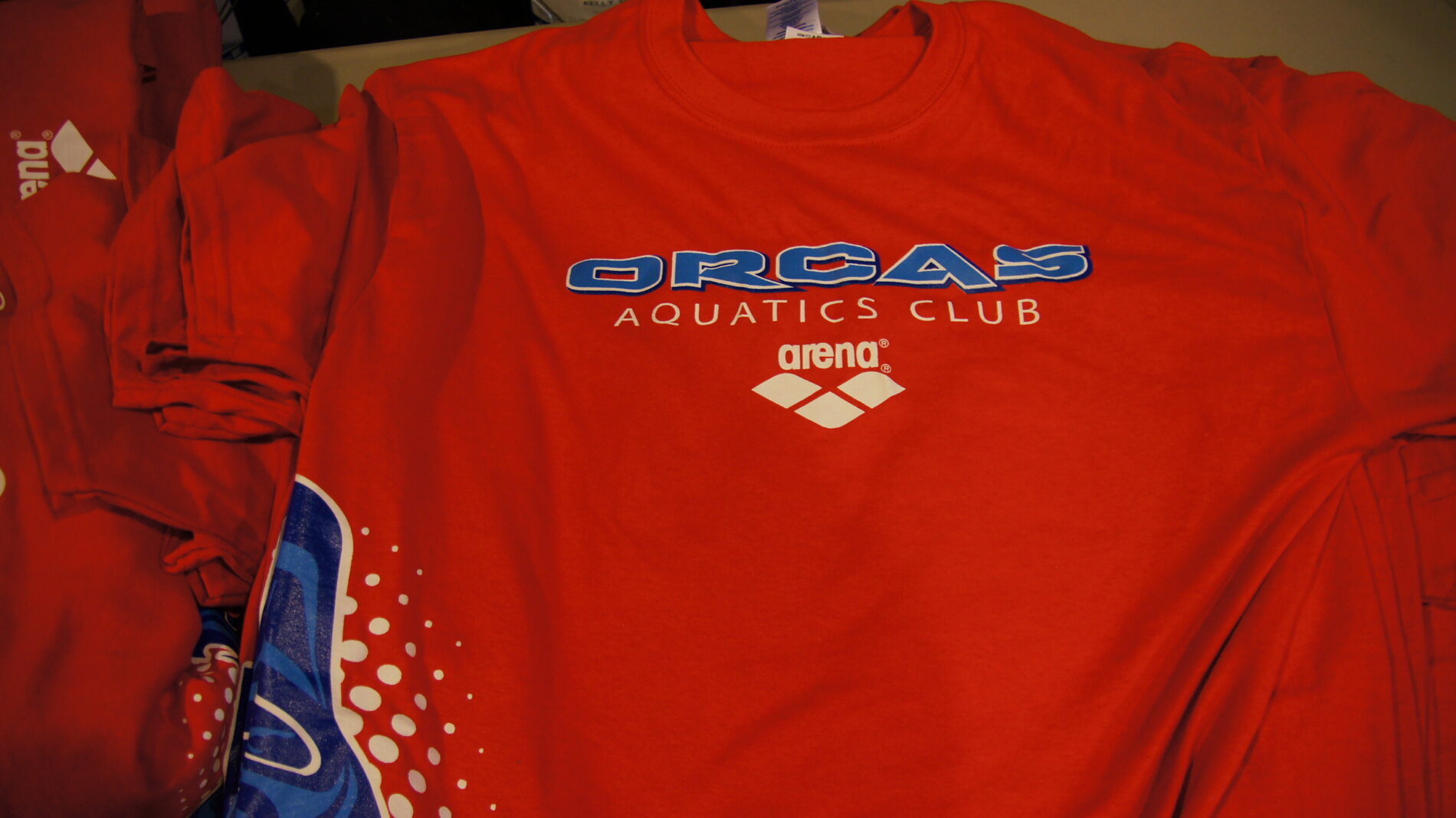 screen printed t-shirt for aquatics club