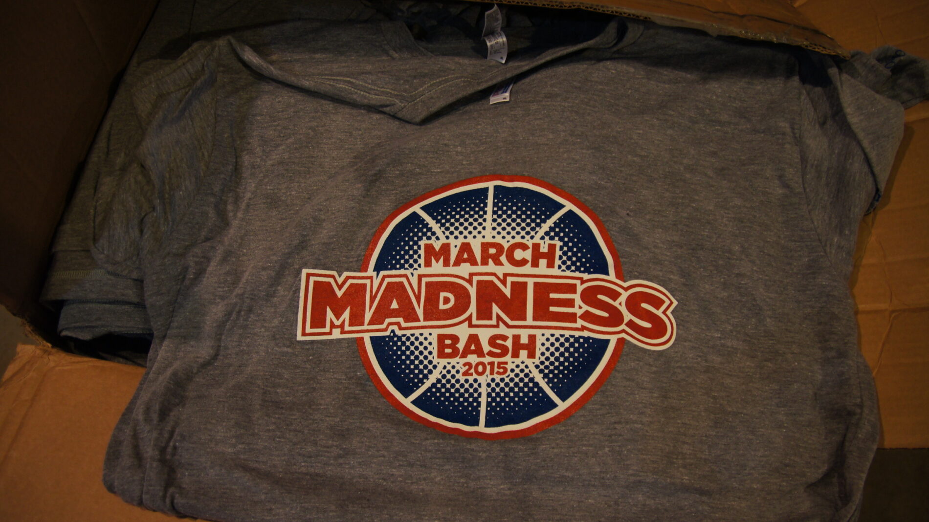 Screen printed t-shirt for March Madness