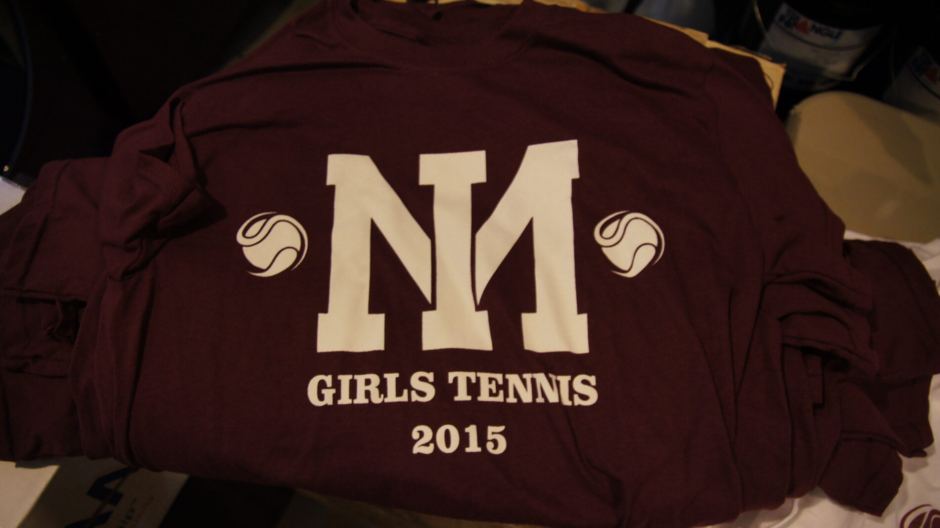 1-color Screen Print for Mercer Island Girls Tennis.