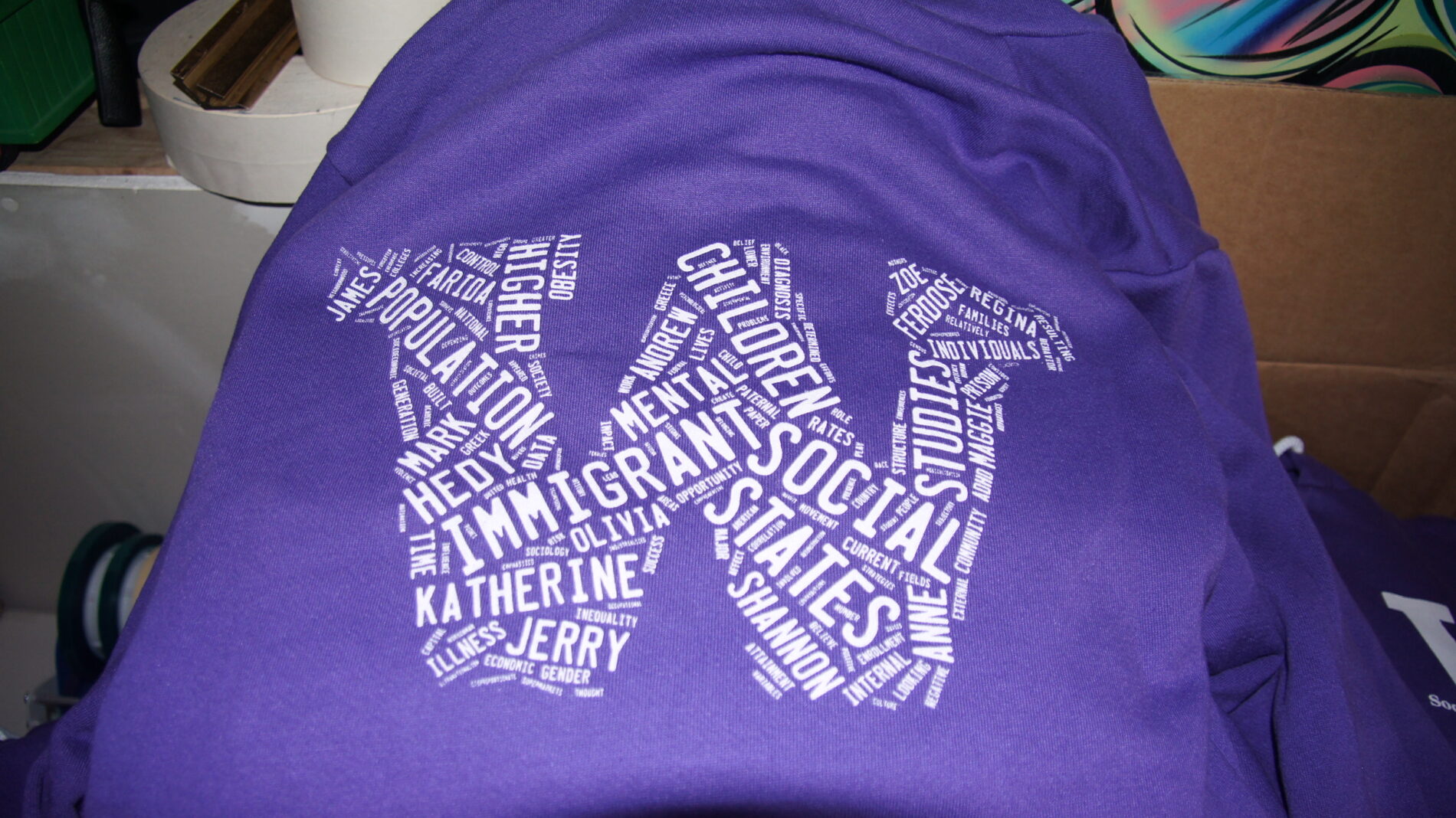 Cool graphic for the Honors hoodie for the UW. 