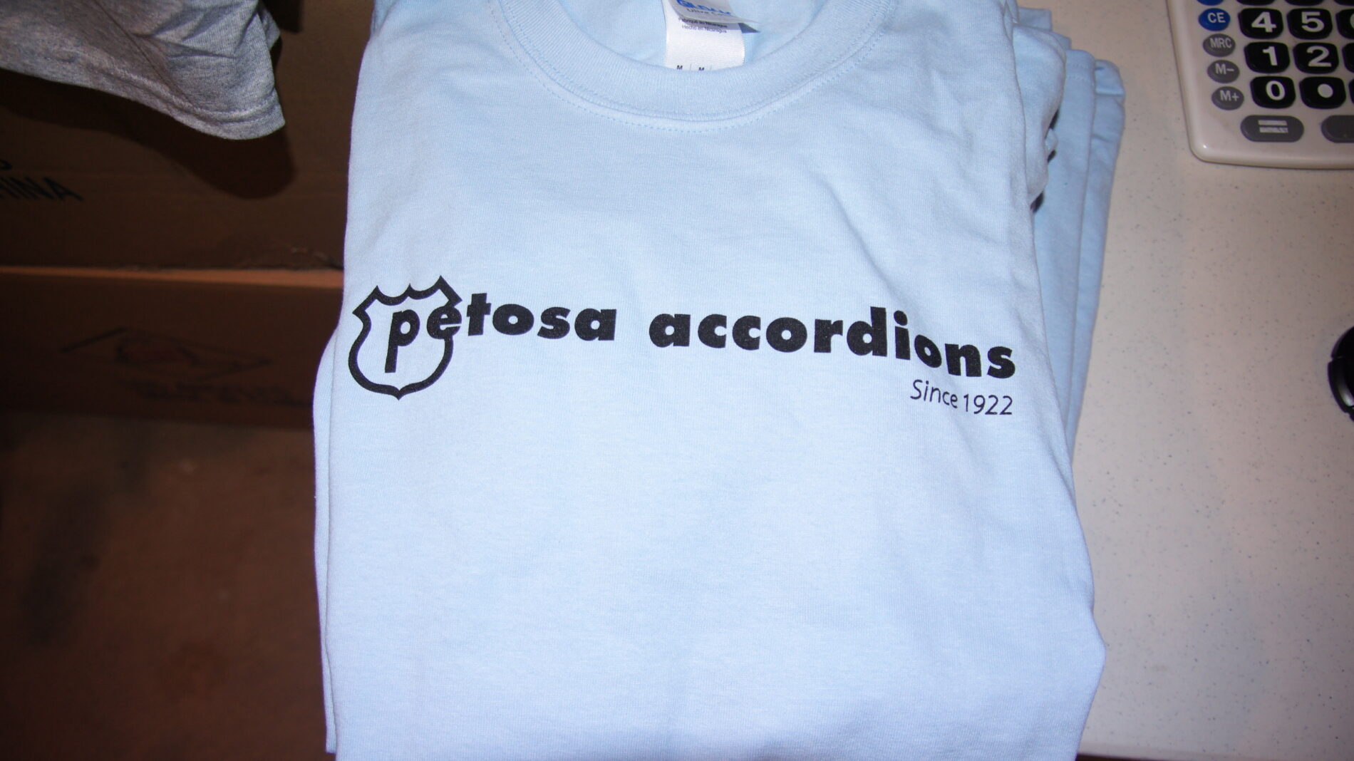 1-color screen print for Petosa Accordions.