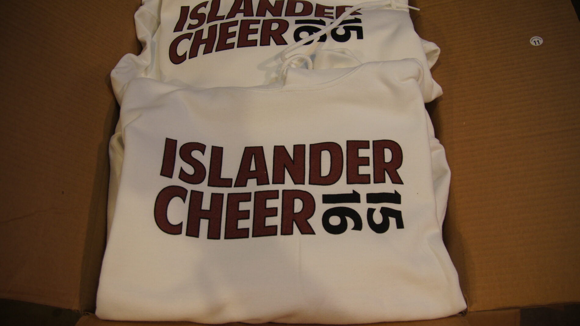 Islander Cheer 15-16 screen printed t-shirts
