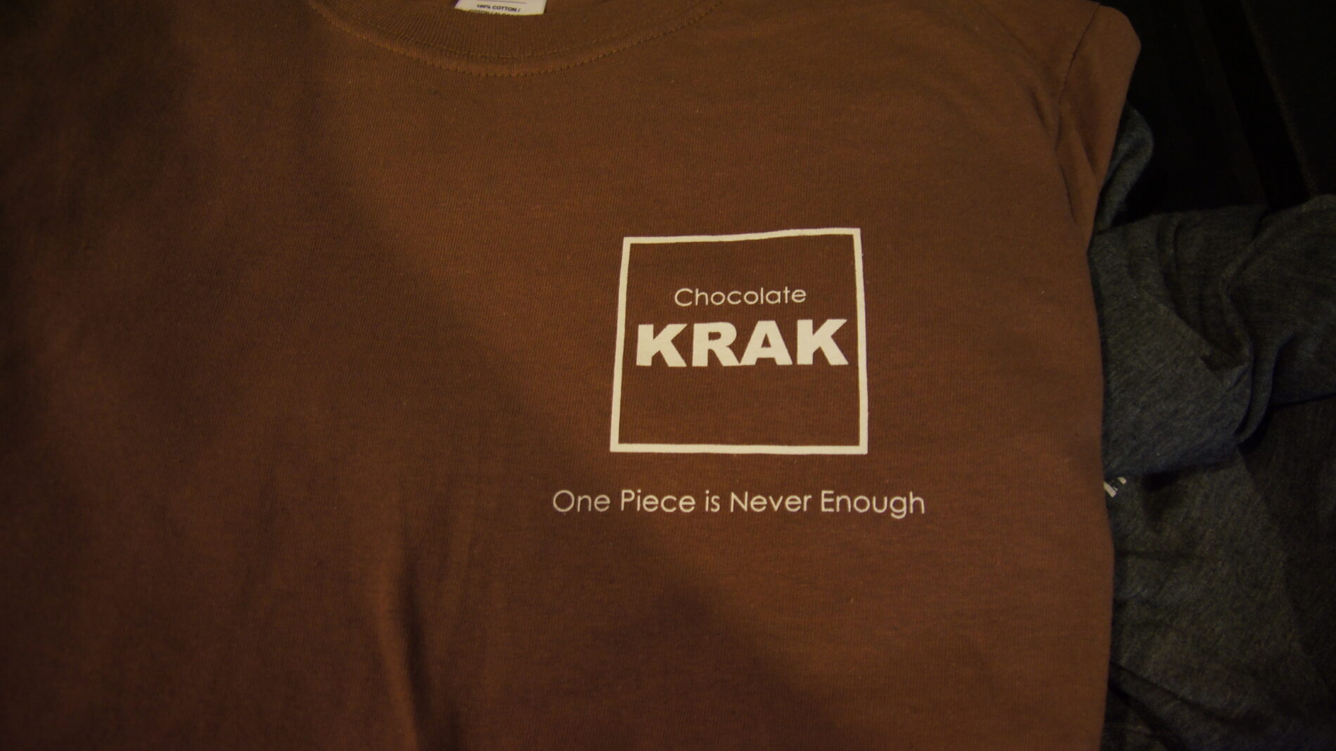 1-color screen printed t-shirt for Chocolate Krak.