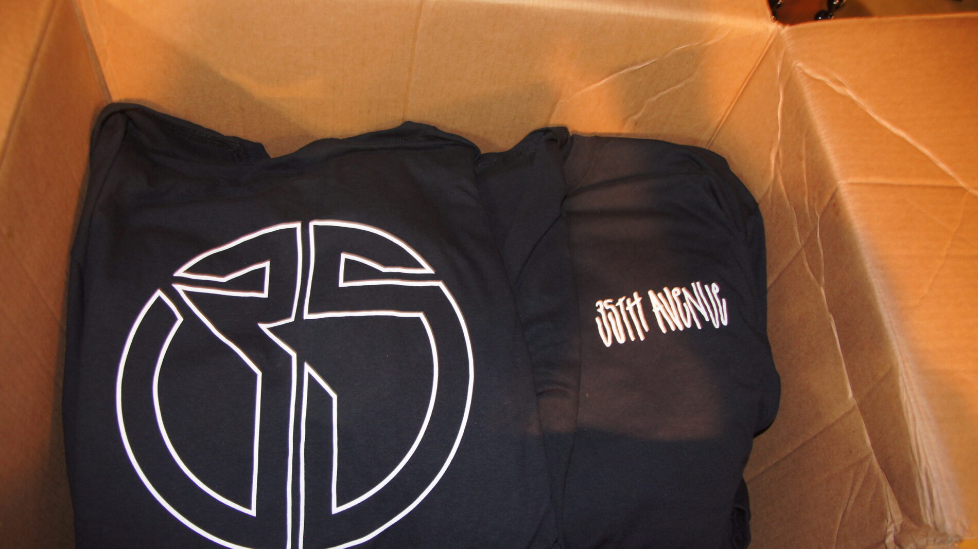 1-color front and back screen printed coach jackets for 35th Avenue.