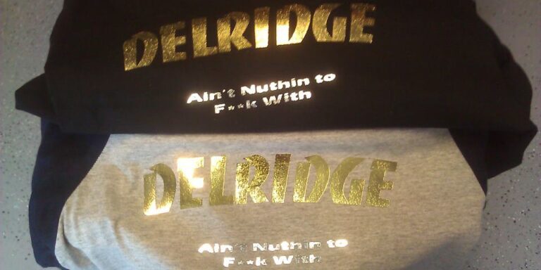The tshirt that represents Delridge