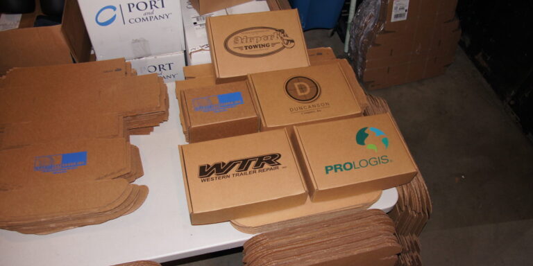 Screen printed cardboard flatstock for a variety of companies.