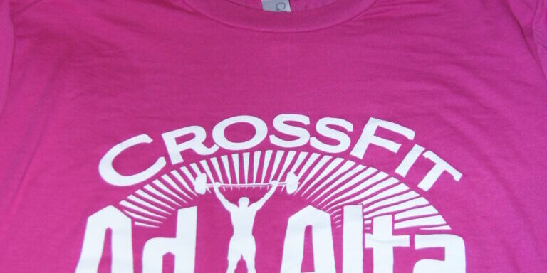 screen printed cross fit shirts