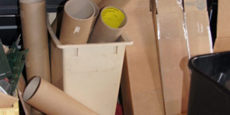 Empty vinyl tubes