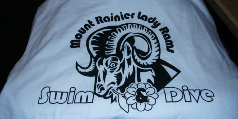 Front of Lady Rams T-shirt