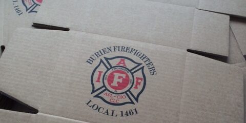 Boxes for Burien Fire Fighters.